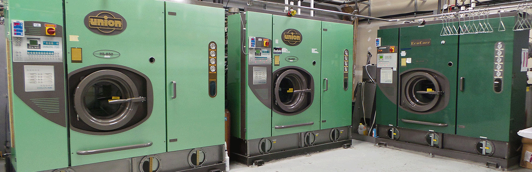 Eco Clean's EcoSolv hydrocarbon dry cleaning machines